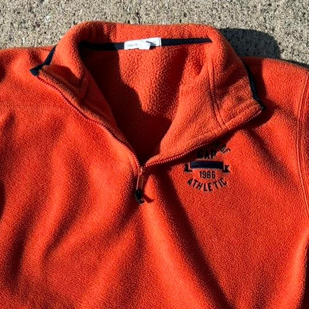 Vintage “ 1980’s Orange Gap Kids Quarter Zip “